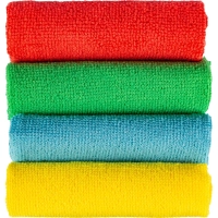 Салфетки хозяйственные из микрофибры универс 180г/м2 40х40см 4шт/уп