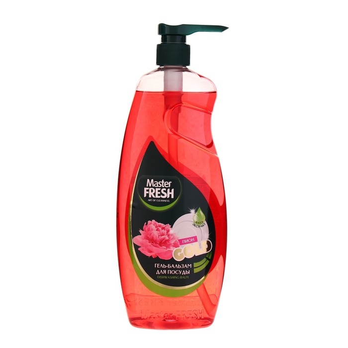 Гель-бальзам Mater FRESH для мытья посуды, формула GOLD, пион, 1 л Гель-бальзам Mater FRESH для мытья посуды, формула GOLD, пион, 1 л
