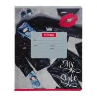 Тетрадь 18 листов в линию "Девочки", обложка мелованный картон, блок офсет, МИКС