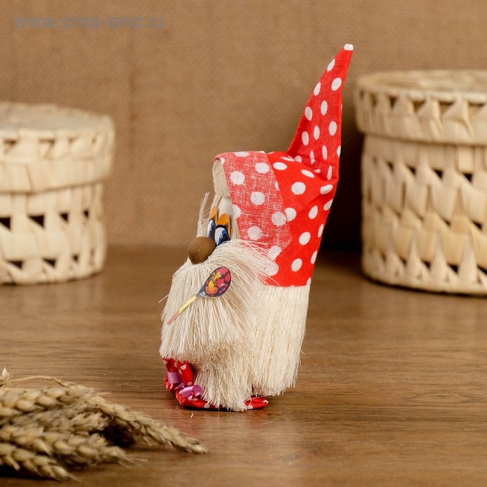 Оберег «Домовой с ложкой», 12 см, микс Оберег «Домовой с ложкой», 12 см, микс