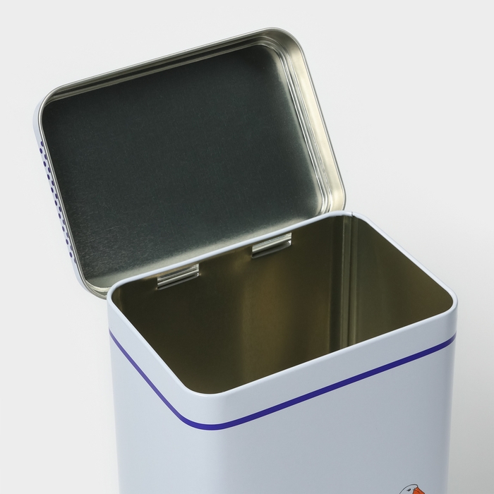 Банка для сыпучих продуктов «Гуси»,2,7 л, 13,5 х 9,5 х 21,5 см, жесть