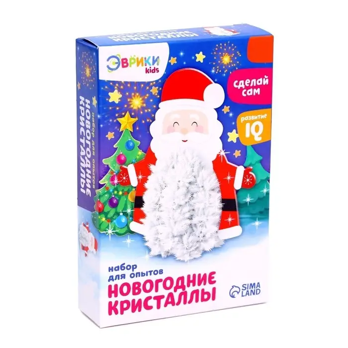 Выращивание новогоднего кристалла &laquo;Дед Мороз&raquo;, набор для опытов