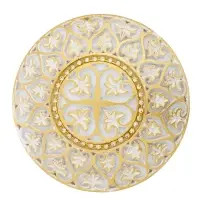 Крючок для штор CAPPIO KC211, d=9.6 мм, цвет белый с золотом, 2 шт Крючок для штор CAPPIO KC211, d=9.6 мм, цвет белый с золотом, 2 шт