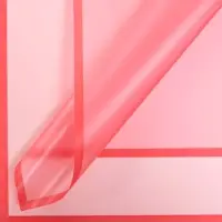 Пленка для цветов и букетов, матовая «Фриз», красная, 57×57±1 см