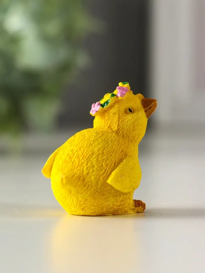 Сувенир полистоун "Цыплёнок в веночке/с гнездом" МИКС 4х3х4 см Сувенир полистоун "Цыплёнок в веночке/с гнездом" МИКС 4х3х4 см