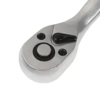 Вороток с трещоткой ТУНДРА, CrV, квадрат 3/8", 2К рукоятка, 72 зубца, 200 мм