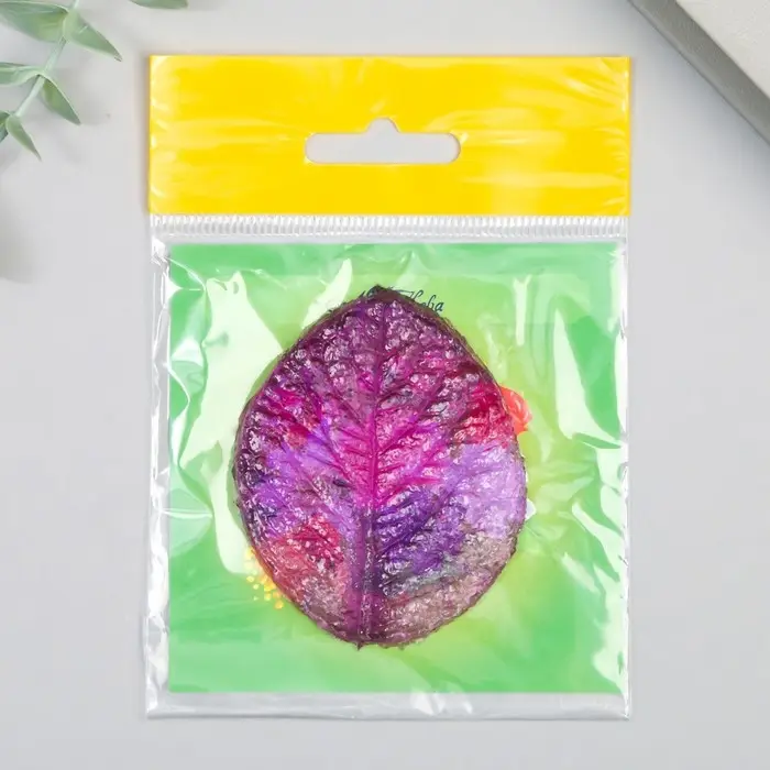 Молд акриловый "Лист гортензии" 6,5х5 см  МИКС