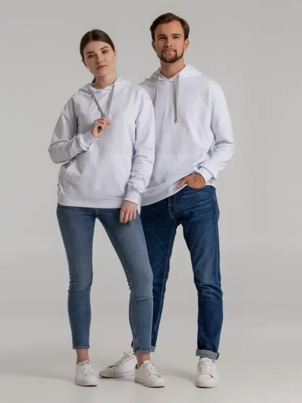 Толстовка с капюшоном Unit Kirenga белая, размер XS Толстовка с капюшоном Unit Kirenga белая, размер XS