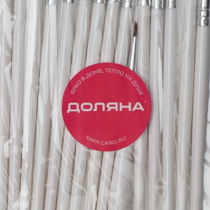 Набор кондитерских кисточек для декорирования Доляна «Слоновая кость», 15 шт, цвет белый Набор кондитерских кисточек для декорирования Доляна «Слоновая кость», 15 шт, цвет белый