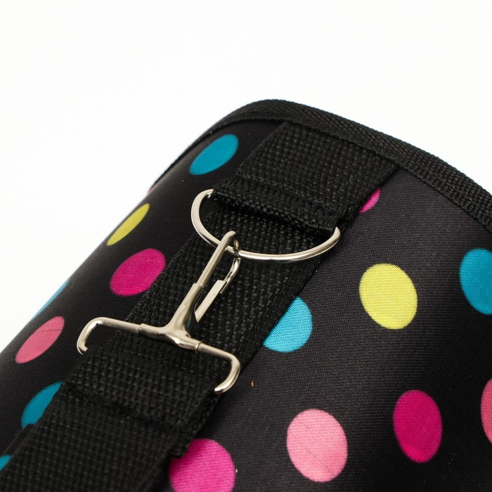 Сумка - переноска для животных  Сумка - переноска для животных "Горошек", чёрная, размер L, 53 х 21 х 29 см