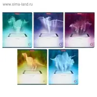 Тетрадь 24 листа в клетку Digital Dino, обложка мелованный картон, МИКС Тетрадь 24 листа в клетку Digital Dino, обложка мелованный картон, МИКС