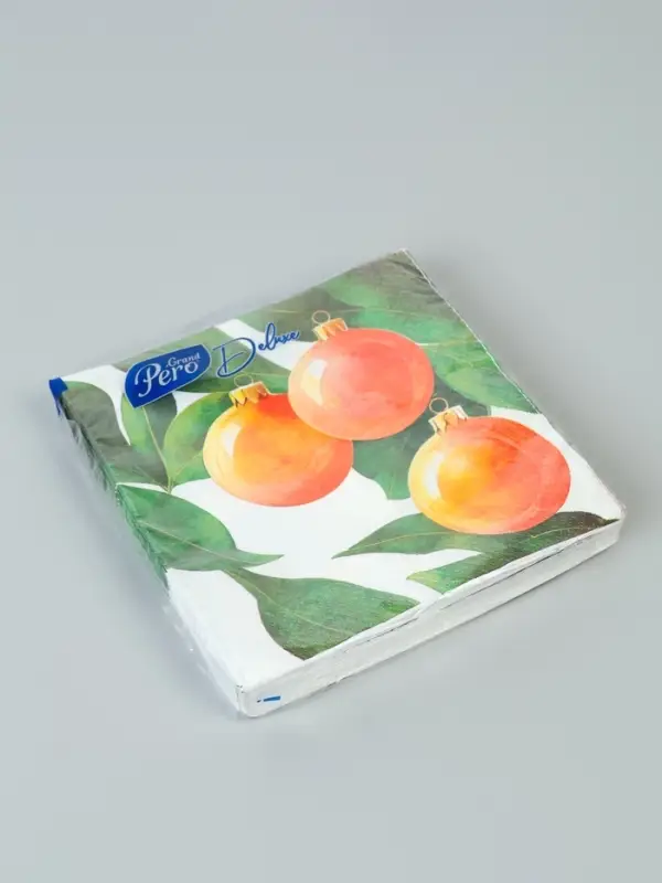 Салфетки бумажные трёхслойные «Апельсиновые шары», 33х33, 20 шт Салфетки бумажные трёхслойные «Апельсиновые шары», 33х33, 20 шт