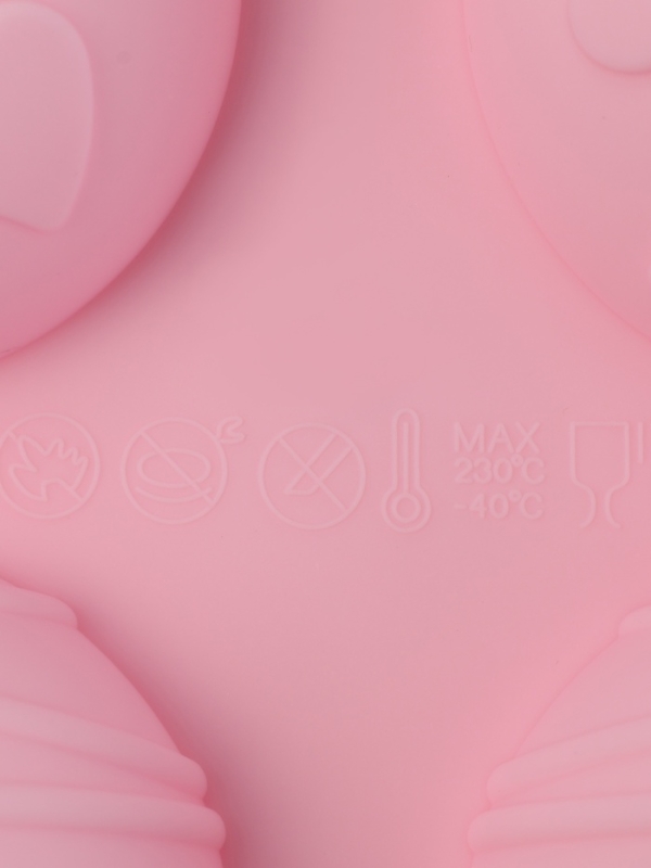 Форма для выпечки Доляна «Ассорти», силикон, 8 ячеек, 26×14×2.5 см (d=5 см), розовая Форма для выпечки Доляна «Ассорти», силикон, 8 ячеек, 26×14×2.5 см (d=5 см), розовая