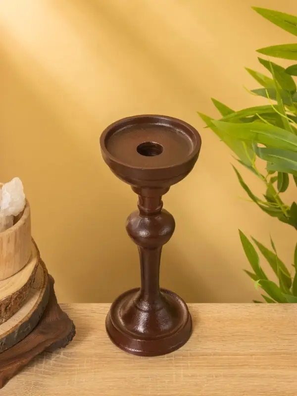 Подсвечник  Подсвечник "Бордо" алюминий 9х9х23 см