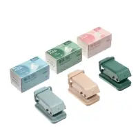 Дырокол на 1 отверстие, до 10 листов, металлический, МИКС