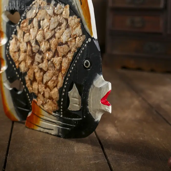 Сувенирный набор дерево  Сувенирный набор дерево "Рыбки с оранжевым краем" 20х8х25 см