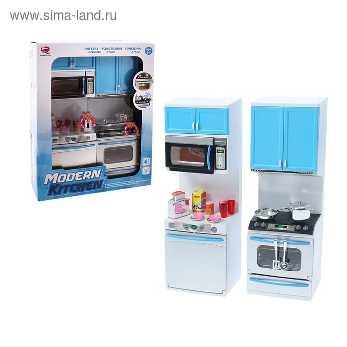 Кухня для кукол с аксессуарами, световые и звуковые эффекты Кухня для кукол с аксессуарами, световые и звуковые эффекты