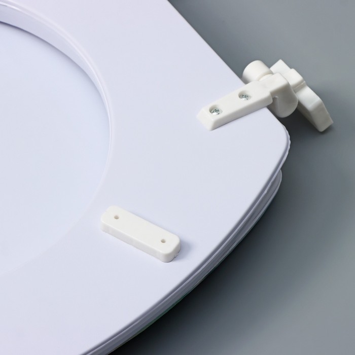 Сиденье для унитаза с крышкой Доляна «Пляж со звездой», 40×37 см, мягкое Сиденье для унитаза с крышкой Доляна «Пляж со звездой», 40×37 см, мягкое