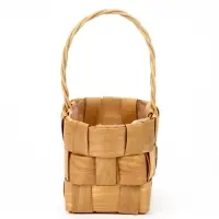 Корзина плетёная для хранения, 17&times;10&times;9 см, ручка h=9.5 см, секвойя