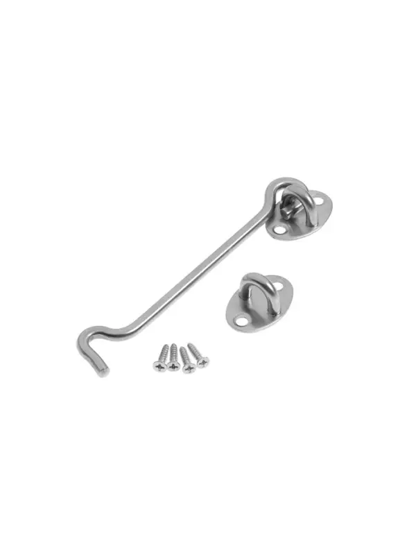 Крючок ветровой LOCKLAND KV001, L=150 мм, нержа, цвет хром, 2 шт