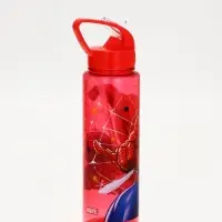 Бутылка пластиковая с трубочкой-непроливайкой &laquo;Супергерой&raquo;, 750 мл