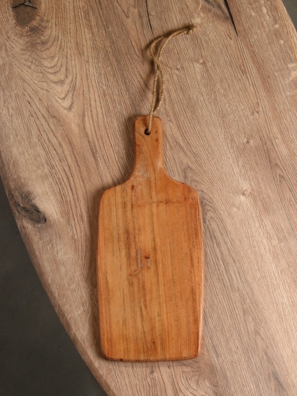 Доска разделочная прямоугольная "Лимоны" дерево манго 41х18 см