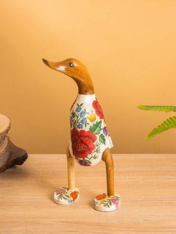 Сувенир «Утка с розой», 10×11×24 см, дерево Сувенир «Утка с розой», 10×11×24 см, дерево
