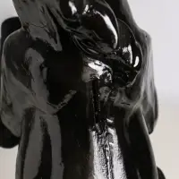 Копилка для денег &laquo;Скульптура коня&raquo;, гипс, 45 см, чёрный