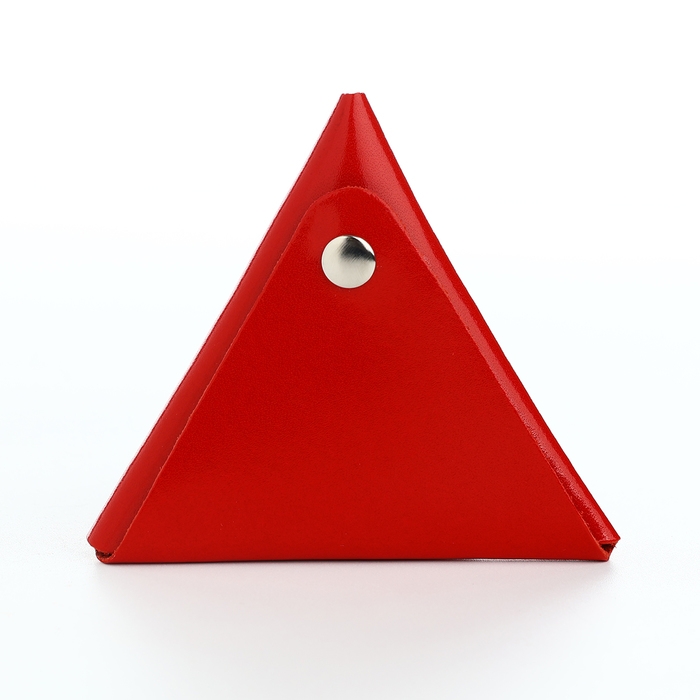 Монетница на кнопке TEXTURA, цвет красный Монетница на кнопке TEXTURA, цвет красный