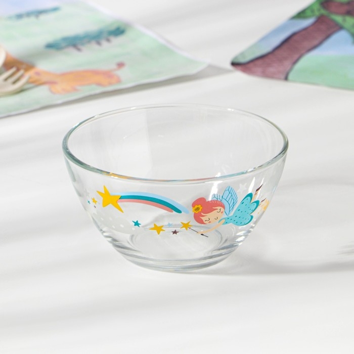 Набор стеклянной детской посуды «Принцессы», 3 предмета Набор стеклянной детской посуды «Принцессы», 3 предмета