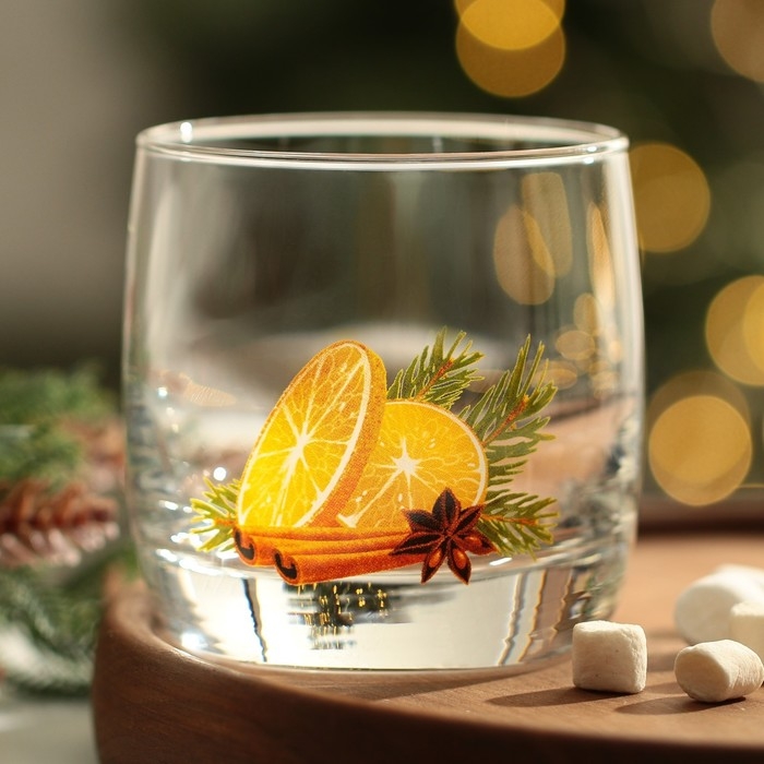Новый год. Стакан стеклянный «Глинтвейн», 310 мл Новый год. Стакан стеклянный «Глинтвейн», 310 мл