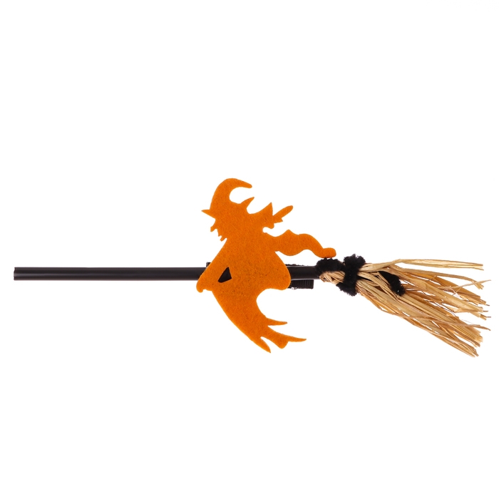 Зажим для волос  Зажим для волос "Ведьма на метле", цвета МИКС