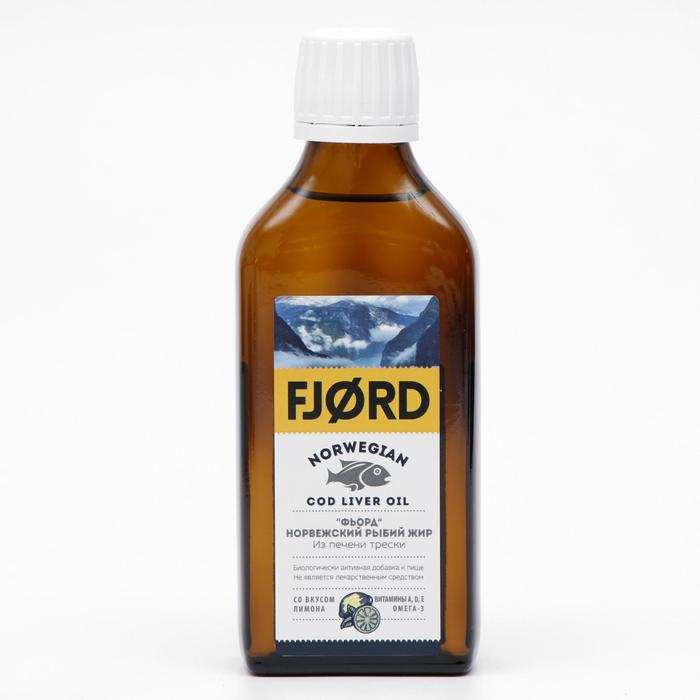 Норвежский рыбий жир из печени трески Норвежский рыбий жир из печени трески"FJORD" 200 мл