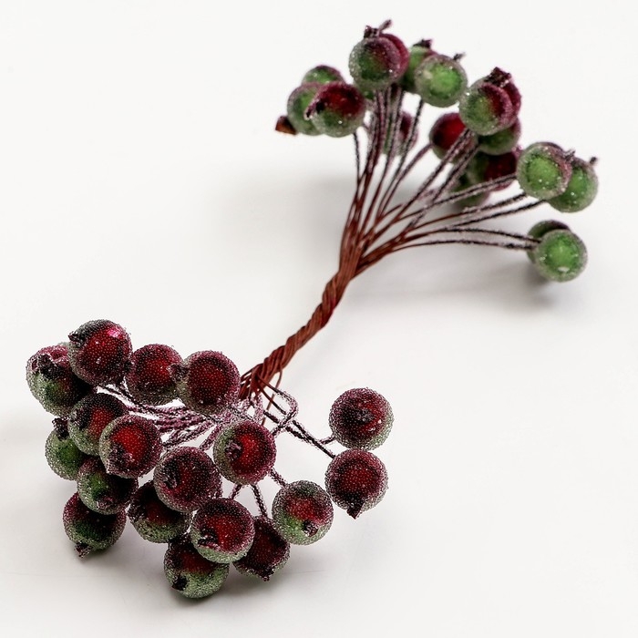 Новый год! Декоративные ягодки, 7 × 6 × 7 см, 40 ягод Новый год! Декоративные ягодки, 7 × 6 × 7 см, 40 ягод