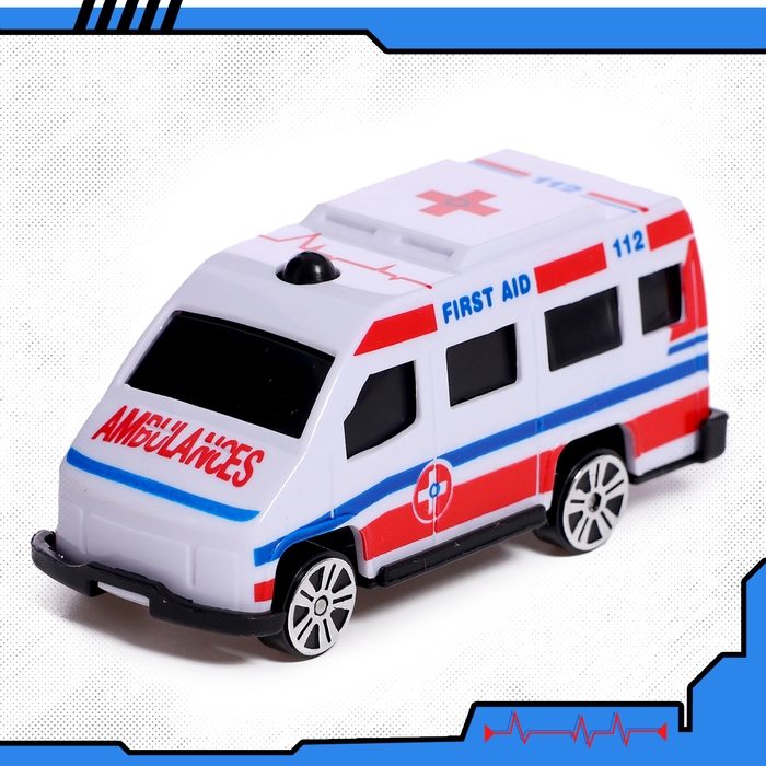 Набор машин «Скорая помощь», 5 штук Набор машин «Скорая помощь», 5 штук