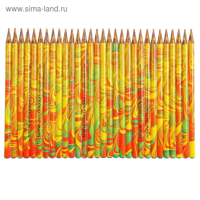 Карандаш с многоцветным грифелем, Koh-I-Noor 8775 PROGRESSO MAGIC, цельнографитовый Карандаш с многоцветным грифелем, Koh-I-Noor 8775 PROGRESSO MAGIC, цельнографитовый