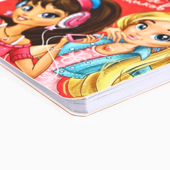 Набор блокнот 48 листов + ручка  Набор блокнот 48 листов + ручка "Девочки"