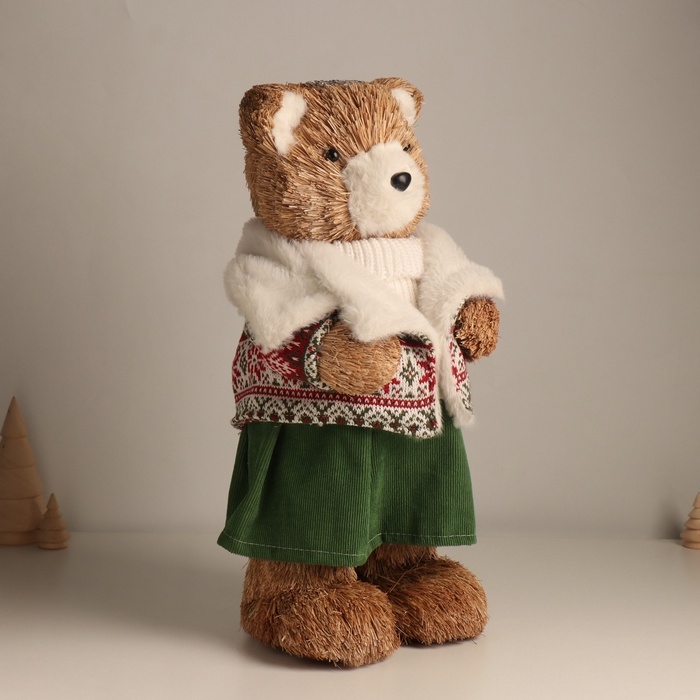 Декор  Декор "Медведица в зимней одёжке" 20х17х41 см