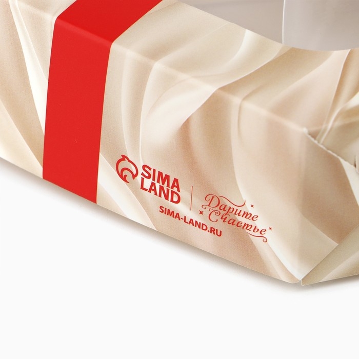 Коробка складная «Новогодний бант», 23 х 23х 4 см, Новый год Коробка складная «Новогодний бант», 23 х 23х 4 см, Новый год