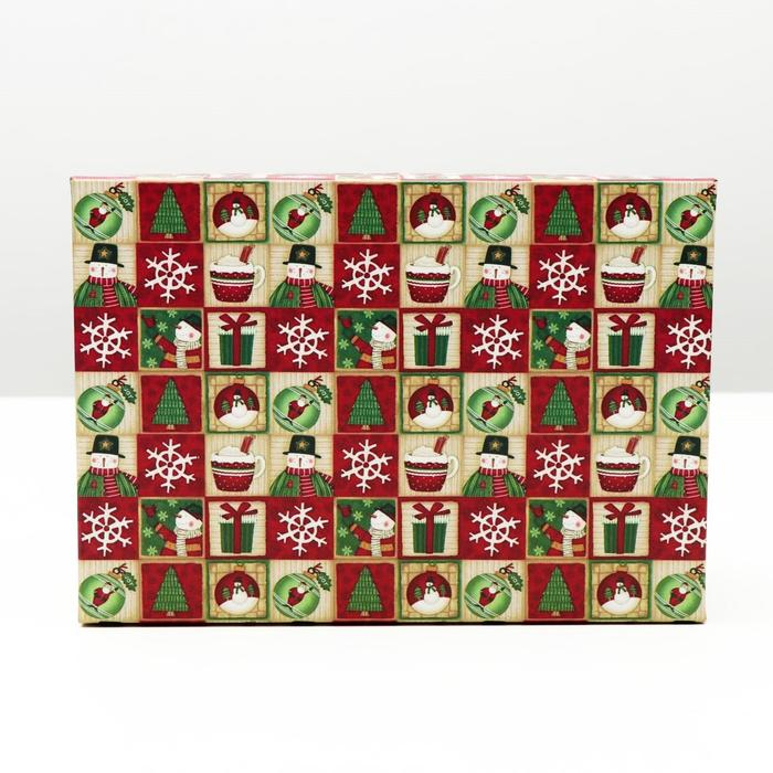 Набор коробок 3 в 1 Набор коробок 3 в 1 "Уютный новый год", 23 х 16 х 9,5 - 19 х 12 х 6,5 см