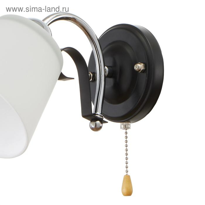 Бра 91272/1 E27 40Вт черный-хром 22х12х22 см