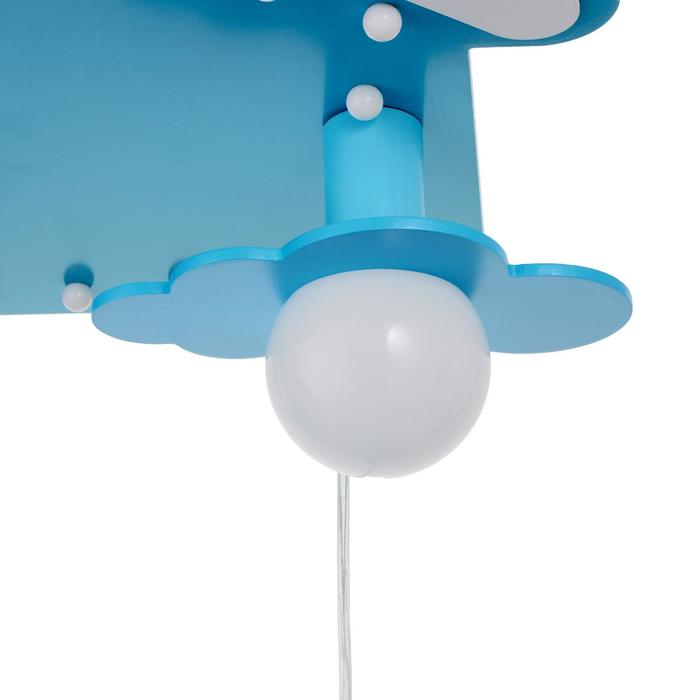 Люстра "Домики" 5хЕ27 40Вт синий 60х55х70 см