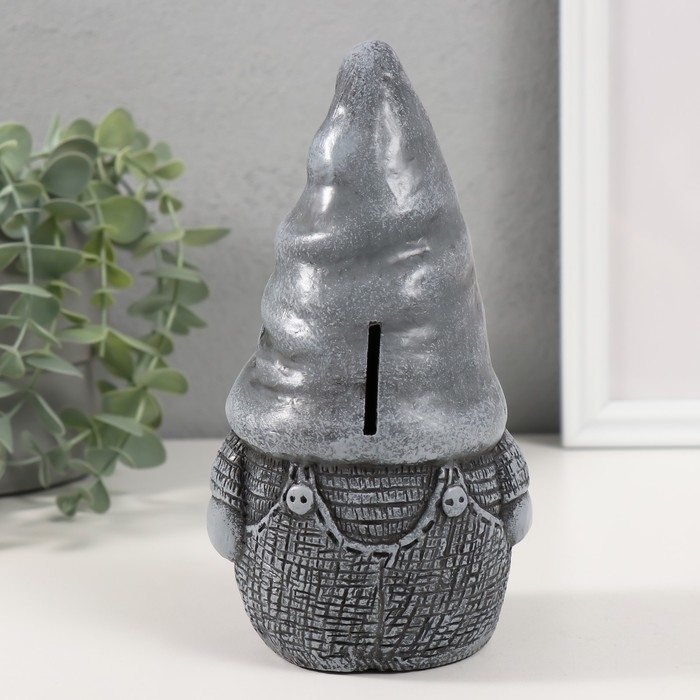 Копилка Копилка "Гном Остин " 17,5 х 9,5 х 8,5 см (антик серый)