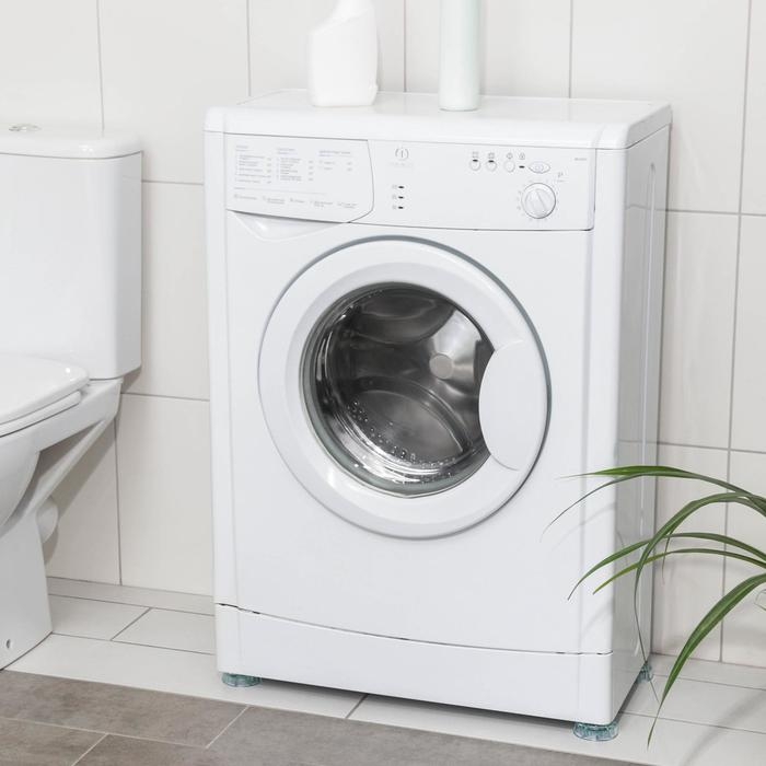 Антивибрационные подставки «Доляна», 4 шт, круглые, цвет прозрачный Антивибрационные подставки «Доляна», 4 шт, круглые, цвет прозрачный