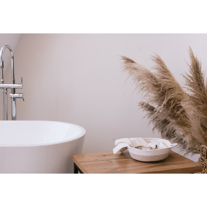 Корзина для хранения плетёная ручной работы LaDо́m «Визави», хлопок, с ручками, 34×24×7 см, цвет бежевый Корзина для хранения плетёная ручной работы LaDо́m «Визави», хлопок, с ручками, 34×24×7 см, цвет бежевый