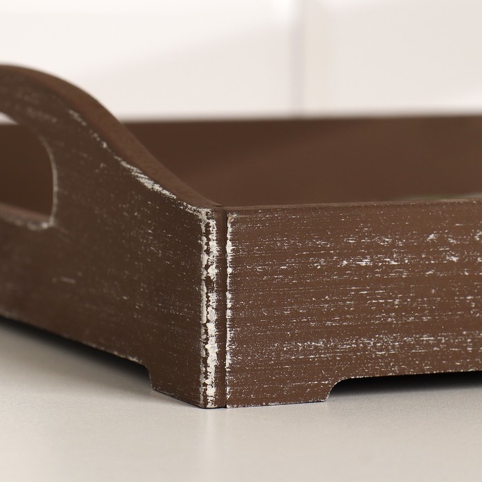 Поднос деревянный для завтрака Поднос деревянный для завтрака "Джунгли" 43х27,5х7 см