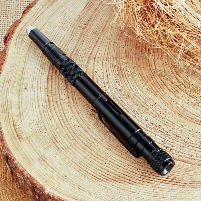 Ручка-стеклобой с фонариком и ножом 16см Ручка-стеклобой с фонариком и ножом 16см