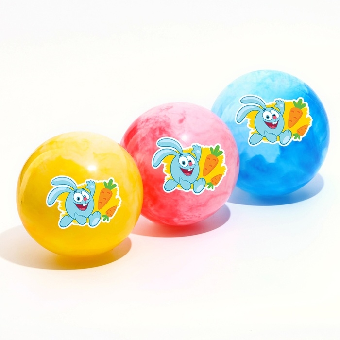 Мяч детский Смешарики «Крош», 22 см, 60 г, мрамор, МИКС Мяч детский Смешарики «Крош», 22 см, 60 г, мрамор, МИКС