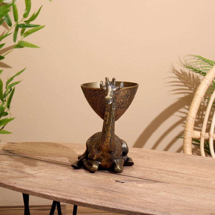 Блюдо Блюдо "Жираф" алюминий 27х18х26 см