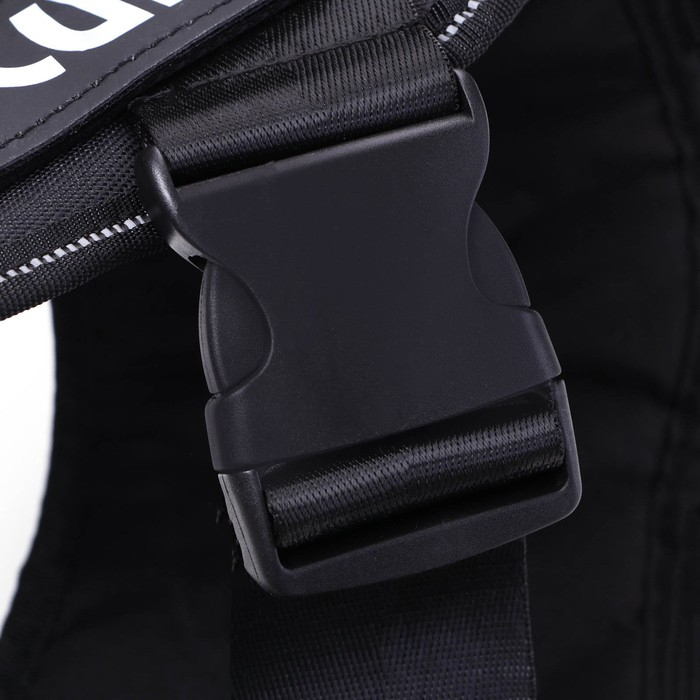 Шлейка К9 мягкая светоотражающая, размер ХL, ОГ 80-95 см, вес 30-45 кг, чёрная Шлейка К9 мягкая светоотражающая, размер ХL, ОГ 80-95 см, вес 30-45 кг, чёрная